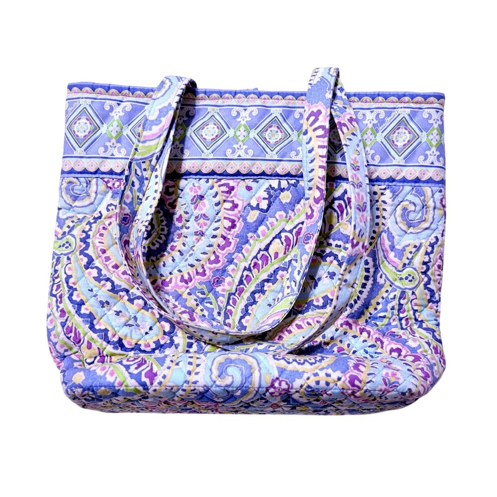 Vintage Vera Bradley Quilted Cotton Paisley Tote Bag